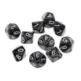 thumbnail image 3 of 20 Dados De Diez Caras D10 Muere Para D & D RPG Juego De Fiesta Juguete Blanco Y Negro SM SunniMix Dados de acrílico de diez caras, 3 of 7