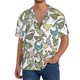 thumbnail image 1 of Balery Funny Chicken Camisa Casual de Manga Corta con Botones para Hombre, Texturizada, Estilo Cubano, para Playa, Verano-Medium, 1 of 5