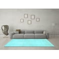 thumbnail image 3 of Ahgly Company Indoor Rectangle Solid Light Blue Modern Area Rugs, 2' x 3', 3 of 4