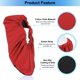 thumbnail image 4 of Uxcell 5 Pares de Cubiertas para Zapatos y Botas Reutilizables de Algodón Antideslizantes Lavables Transpirables para Hogar Interior Laboratorio Rojo, 4 of 6