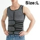 thumbnail image 1 of Hombres Neopreno Sauna Cremallera Cintura Entrenador Chaleco Sin Mangas Recortador Body Shaper Corset Chaleco, 1 of 8