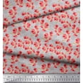 thumbnail image 2 of Soimoi Gray Cotton Duck Fabric Artistic Floral Fabric Prints By Yard 42 Inch Wide, 2 of 3