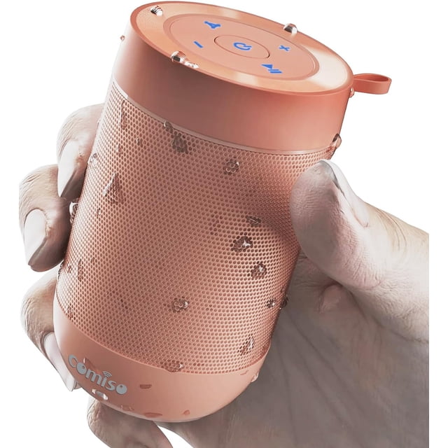 Altavoz Bluetooth portátil comiso X26M impermeable rosa