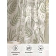 thumbnail image 6 of Sheer Curtains 96 Inches Long 2 Panels Set for Living Room, Botanical Green Semi Sheer Curtains for Windows, Farmhouse Vintage Country Plant on Linen Voile Window Treatments Rod Pocket Curtain, 6 of 7