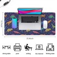 thumbnail image 5 of Long Mouse Pads for Desk,Colorful Cartoon Dinosaurs Plants Desk Mats on Top Of Desks, Desk Mouse Pad Extra Large with 3mm Non-Slip Base and Stitched Edge for Gaming,Work,Home 35.4"x15.7", 5 of 5