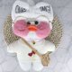 thumbnail image 3 of 4Pcs Set Doll Clothes for 30Cm Yellow Duck Kawaii Doll Clothes Hat Bag Glasses Accessories Lalafanfan Duck Stuffed Kids Gift, 3 of 5