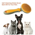 thumbnail image 4 of Cat Brush for Shedding and Grooming, Pet Self Cleaning Slicker Brush Dog Brush Cat Hair Comb, 4 of 8