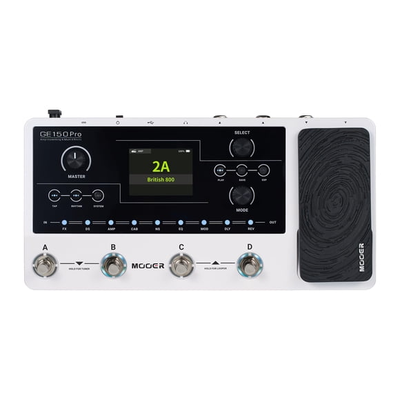 Modelado de amplificadores de guitarra multiefectos MOOER GE150 Pro New 2024