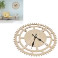 thumbnail image 1 of Wall Clock, Battery Operated Wood Industrial Wall Clocks With Hook For Living Room For Family For Office 1#, 1 of 8