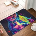 thumbnail image 4 of Yiaed Neon Pop Art Pitbull Print Flannel Doormat Mat Outdoor Indoor Door Mats,Welcome Matt Outdoor Front Door Mat Doormat Outdoor Mat Outdoor Mat,16"x24", 4 of 7