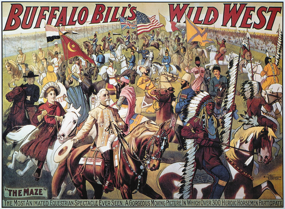 kasket Stædig Hold sammen med Buffalo Bill Poster, 1908. /Nposter For Buffalo Bill Cody'S Wild West Show.  Poster Print by (24 x 36) - Walmart.com