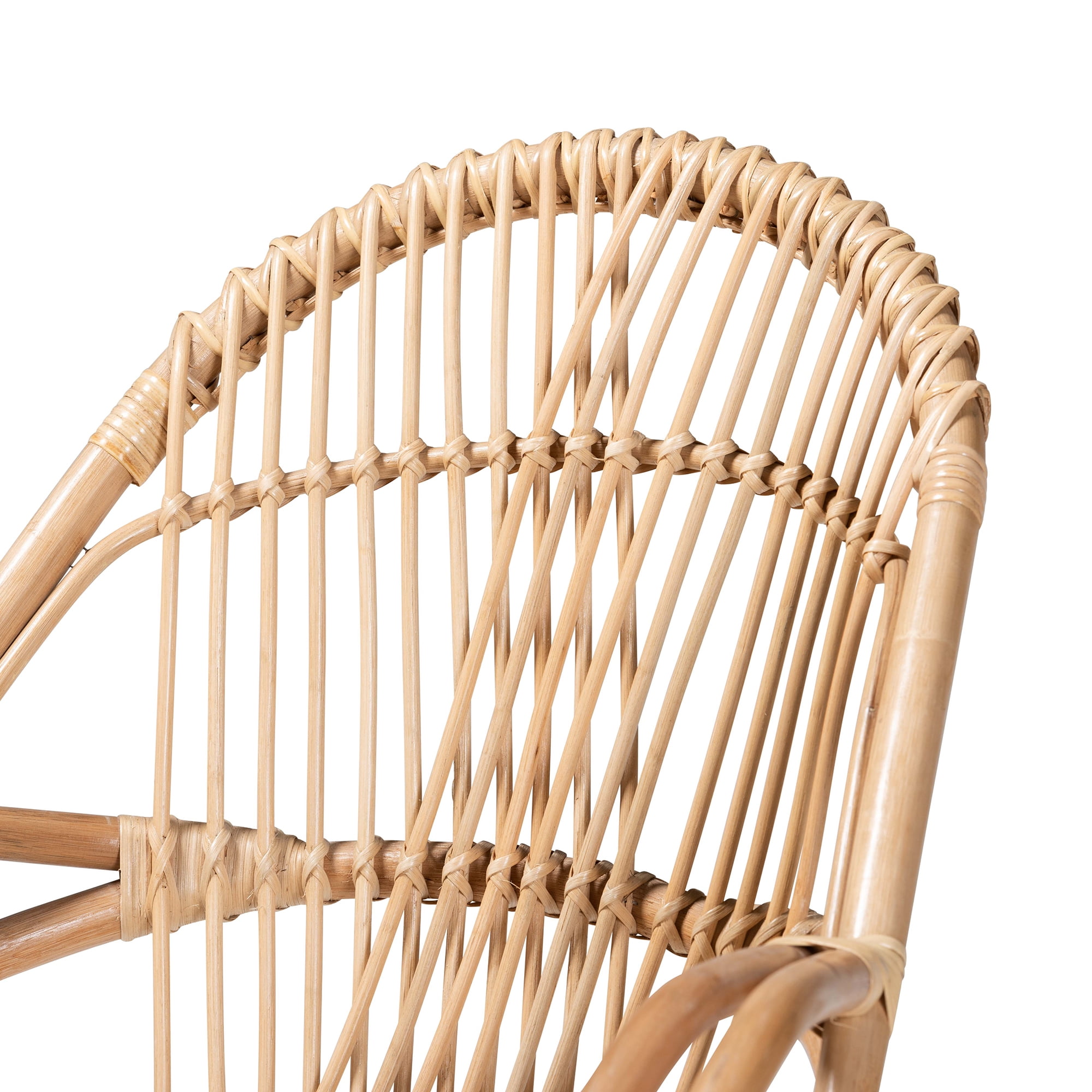 bali & pari Jayden Club Chair, Natural Brown