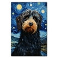 thumbnail image 3 of Barbet Dog Canvas Wall Art - Starry Night Van Gogh Dog Canvas Print Dog Sayings Painting Home Office Wall Decor Framed Dog Lover Gift, 3 of 6