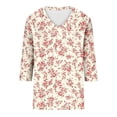 thumbnail image 3 of MAIHAN T Shirts for Women Loose Fit Casual Summer Boho Tops Graphic Loose Tees Short Sleeve Spring Summer Tops Lightweight Sweatshirts for Women, 3 of 3