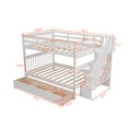 thumbnail image 7 of Full-Over-Full Bunk Bed with Drawer, Storage and Guard Rail for Bedroom, 7 of 7
