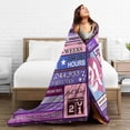 thumbnail image 5 of Wijzvio Gifts For 21th Birthday Throw Blanket Soft Fuzzy Fleece Blanket For Couch Bed Living Room Decoration 80"X60", 5 of 9