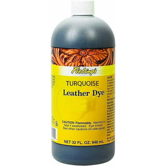 Fiebing's FILDYE13P032Z Leather Dye - Turquoise, 32 oz