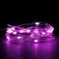 thumbnail image 5 of Fairy Lights 12Pack Battery Operated String Lights 7FT 20LED Christmas Lights Silver Wire Mason Jar Lights for Wedding Birthday Party Ceremony, Purple, 5 of 5