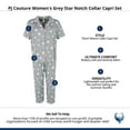 thumbnail image 6 of PJ Couture  Grey Star Notch Collar Capri Set (Women), 6 of 6