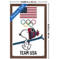 thumbnail image 3 of Team USA x Peanuts – Snoopy Winter Ski Jump Wall Poster, 14.725" x 22.375" Framed, 3 of 5