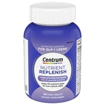 Centrum Nutrient Replenish Glp-1 Nutrition Support Multivitamin for Whole Body Health and Appearance - 180 Tablets, 6 Month Supply
