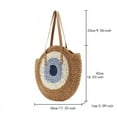 thumbnail image 6 of Yoyauz Women's Grass Woven Beach Bag - Women's Beach Handmade Woven Handbag, Summer Mesh Hollow Shoulder Bag, Suitable for Holidays, 6 of 6