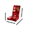 thumbnail image 3 of EGNMCR Christmas Decorations,Christmas Tree Ornaments, Christmas Dining Chair Cover Chair Back Cover Removable Washable Chair Protector Suitable For Christmas Family Restaurant Kitchen Stools Covers, 3 of 6