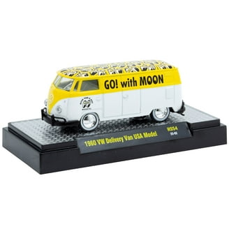 M2 Machines 1960 VW Delivery Van, Diecast Model, Yellow w/Black