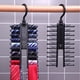 thumbnail image 3 of Clip de corbata desmontable de 20 filas, soporte de almacenamiento, cinturón, bufandas, colgador de almacenamiento de acabado, ahorra espacio para armario, 3 of 5
