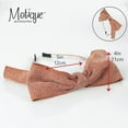 thumbnail image 4 of Motique Accessories 0.5 inch Ribbon Headband with Brown Herringbone Bow, 4 of 4