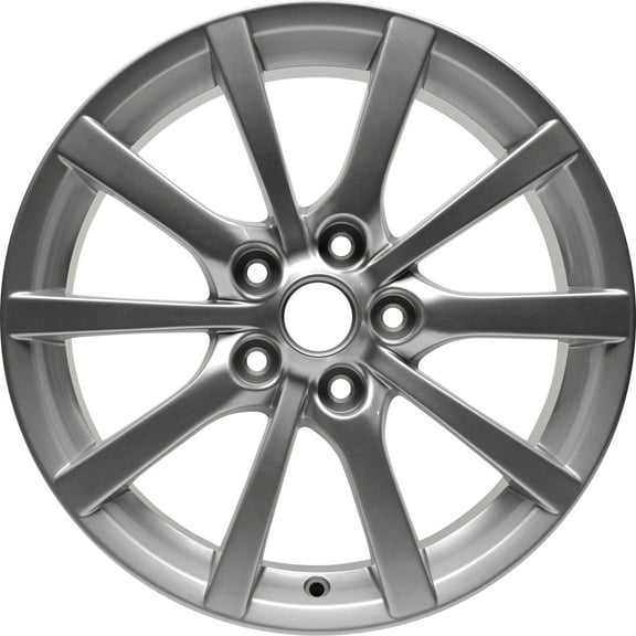 New Aftermarket  Painted Silver Aluminum Wheel 17 x 7 9965387070 fits 2006-2010 Mazda MX-5 Miata