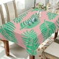 thumbnail image 4 of Tropical Palm Leaves Rectangle Tablecloth, Dust Proof Anti Wrinkle Wipeable Table Cloth Tabletop foration of Dinner Kitchen Wedding Holiday Party 54"x72" Decor Gift, 4 of 7