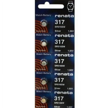 317 Watch battery - Strip of 5 Batteries