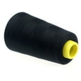thumbnail image 2 of YUEHAO Textiles pour la Maison Ménage Couleur Polyester Fil à Coudre Fil Pagode 1 Pce 2300 Yards Bricolage Tricot Noir, 2 of 3