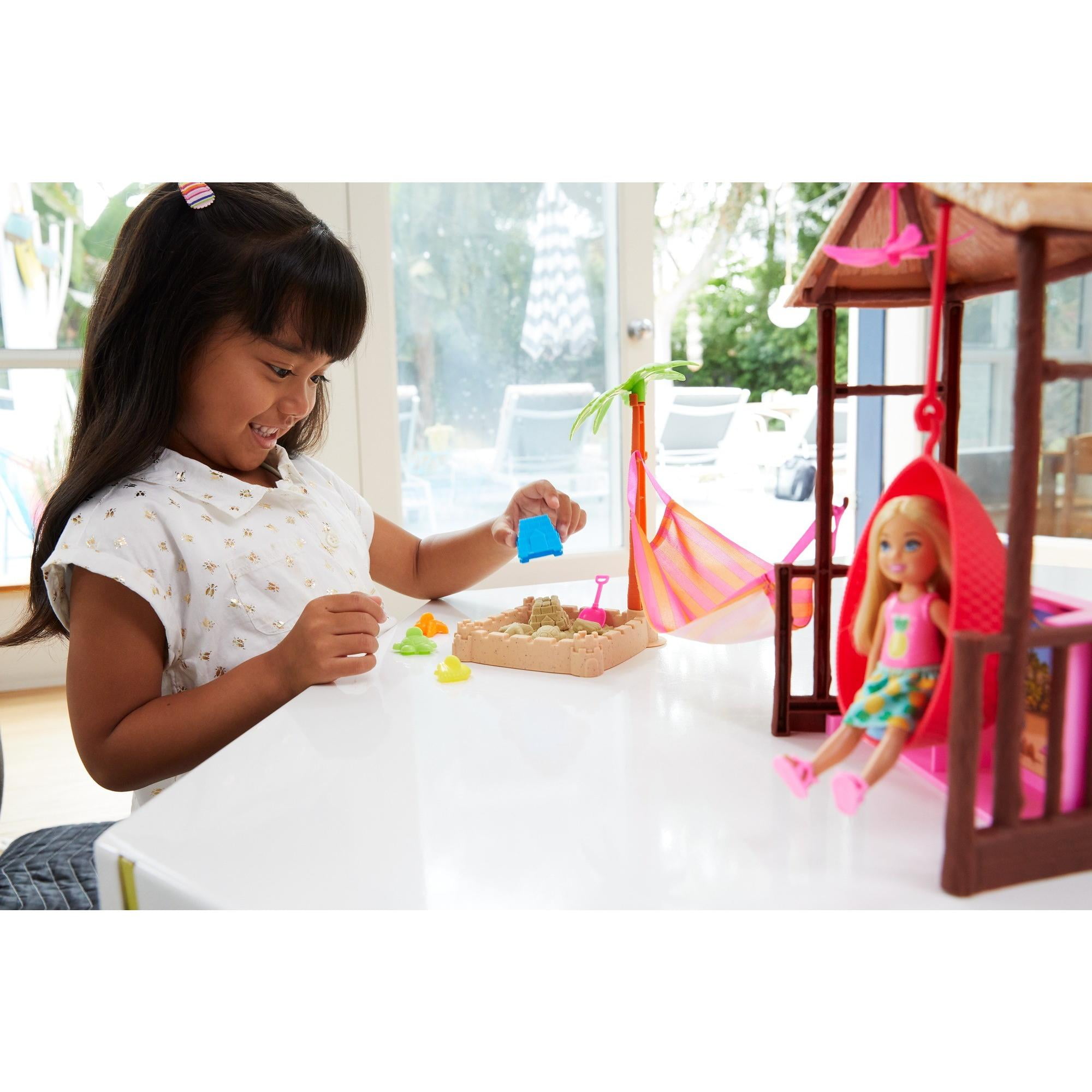 Barbie moldable sand and doll playset sale