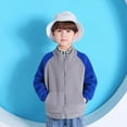 thumbnail image 7 of Esaierr Kids Toddler Boys Girls Fall Winter Jacket Outwear Top Long Sleeve Active Casual Thickened Warm Big Little Boys Zippe Fleece Sweatshirt Outerwear Coats for 2-12 Years, 7 of 7