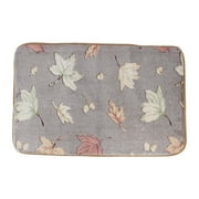 Area Rugs With Leaf Design Unique Bargains Bathroom Bedside Kitchen Floor Leaf Pattern Non Slip Mat Carpet Rug 31