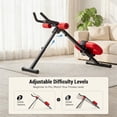 thumbnail image 2 of CONCETTTA Ab Machine, Ab Workout Equipment, Adjustable Ab Trainer Machine for Abs Workout at Home Gym, Foldable，Red, 2 of 8