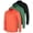 Set 4, variant on 3 Pack Men's Dry-Fit Long-Sleeve Active Polo Shirt - Casual Performance Golf Quick Dry (Available In Big & Tall)