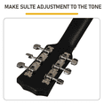 thumbnail image 5 of Tcbosik 38 inch Beginner Acoustic Guitar Kit, Starter Set with Case, Picks, Strings, Capo, Tuner and Strap, Matte Black, 5 of 10