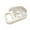 White-Square, variant on Pet Bird Feeding Bowl with Clip Bird Cage Water and Cup for Cockatiels Parakeets Macaws Lovebirds Small