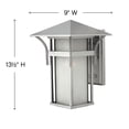 thumbnail image 5 of 2574TT Hinkley Lighting Harbor - 1 Light Medium Outdoor Wall Lantern in Transitional and Craftsman and Coastal Style - 9 Inches Wide by 13.5 Inches, 5 of 6
