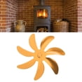 thumbnail image 1 of 7 Blade Stove Fan Aluminum Alloy Blade, Easy Installation, Universal Replacement For Fireplace Fan, 1 of 8
