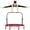 red, variant on Rebounder Trampoline for Adults 450/550 LBS Foldable Mini Trampoline 40" Fitness Rebounders Adjustable Foam Handle