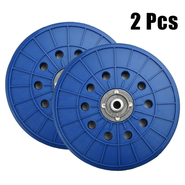 Lefu 2 Pcs Crochet et Boucle pour Ponceuse à Paroi Sèche 10 Trous 9 Po 210mm Pad de Secours avec Filetage 14mm