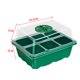 thumbnail image 4 of Macetas De Vivero Caja de germinación para cultivo de semillas perforadas para invernadero (6 verdes) Libre de BPA, 4 of 9