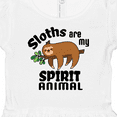 thumbnail image 4 of Inktastic Sloths Are My Spirit Animal with Cute Sloth Illustration Girls Baby Dress, 4 of 5