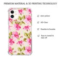 thumbnail image 4 of Butterfly Flower Case for iPhone 12 Mini,Aesthetic Colourful Floral Plant Case for Men Women,Unique Soft TPU Bumper Case Cover, 4 of 5