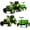 Green, variant on QinaQin 12V Ride on Tractor with Detachable Garden Cart,Electric Vehicle Remote Control with Trailer for Ages 3–8,Max Load 66 Lbs,Up to 2.5 Mph,Battery-Powered 8-Wheel,Pink