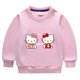 thumbnail image 3 of Hello Kitty ropa para niños nuevas niñas moda algodón más suéter de terciopelo niño Casual engrosamiento cálido bebé invierno dibujos animados Tops, 3 of 5